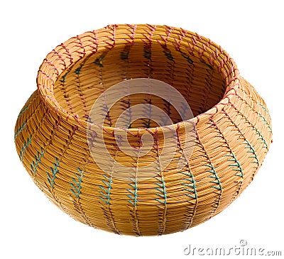 Cherokee handwoven basket Stock Photo