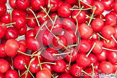 Cherries background Stock Photo