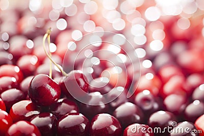 Cherries background Stock Photo