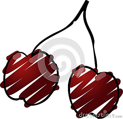 Cherries illustration Vector Illustration