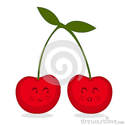 Cherries Vector Illustration