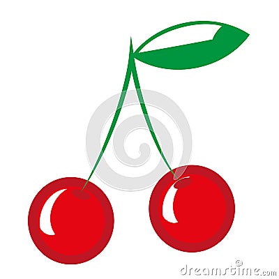 Cherries Vector Illustration