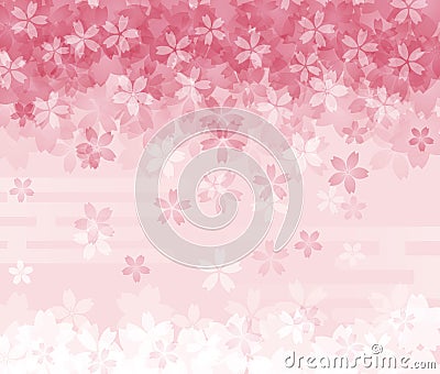 Cherry blossom background image Vector Illustration