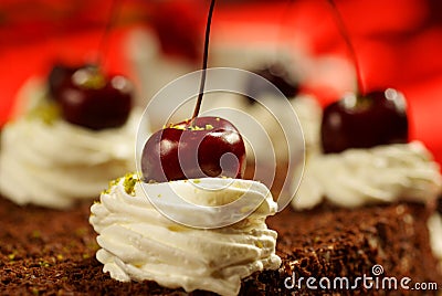 Cherry cake Stock Photo