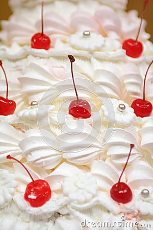 Cherry cake Stock Photo