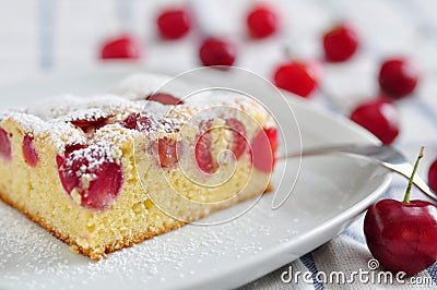 Cherry cake Stock Photo