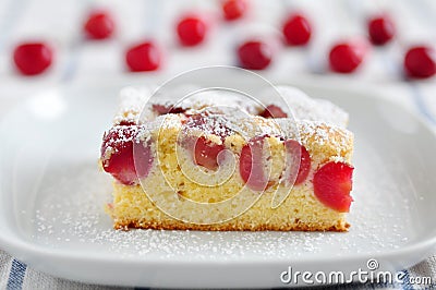 Cherry Cake Stock Photo