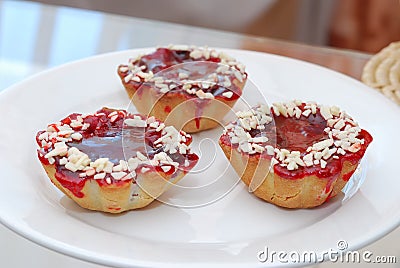 Cherry cake Stock Photo