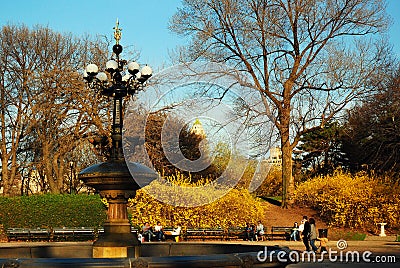 Cherry Hill, Central Park Editorial Stock Photo
