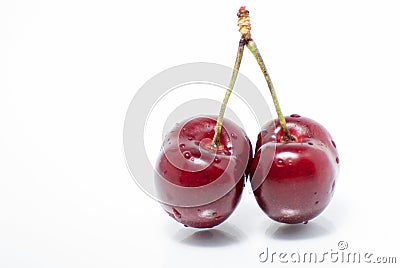 Cherry pair Stock Photo