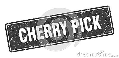 cherry pick sign. cherry pick grunge stamp. Vector Illustration