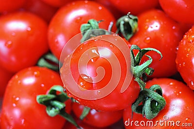 Cherry Tomatoes, health, red, fruit Stock Photo