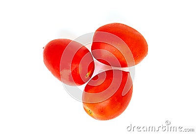 Cherry tomatoes isolated on white background Cartoon Illustration