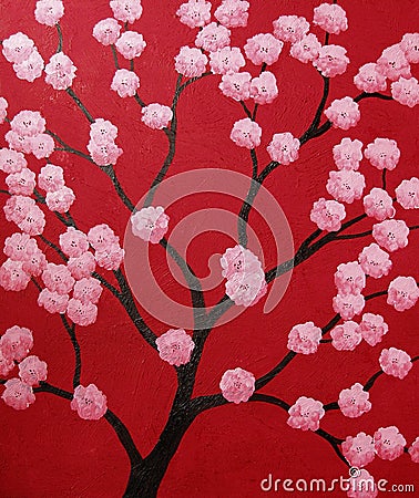 Cherry tree Stock Photo