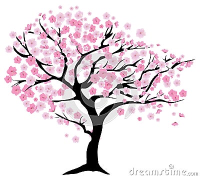 Cherry tree Vector Illustration