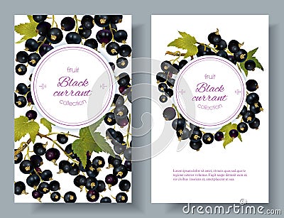 Cherry vertical banners Vector Illustration