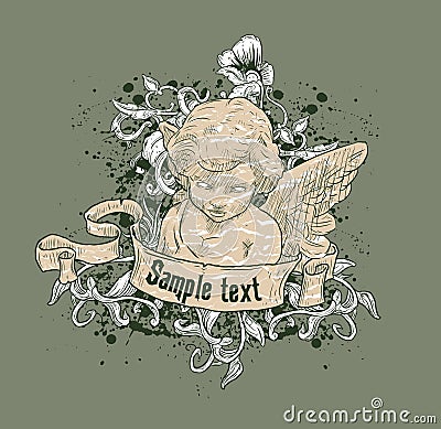 Cherub Illustration Vector Illustration