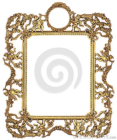 Cherub Picture Frame Stock Photo