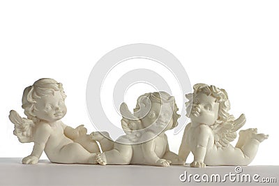 Cherubs sitting Stock Photo