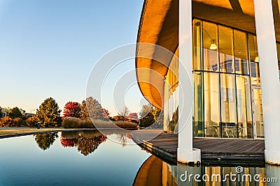 Chesapeake Boathouse in the Boathouse District of Oklahoma City, Oklahoma Editorial Stock Photo