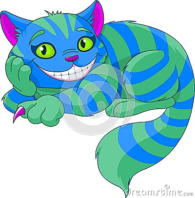 Cheshire Cat Vector Illustration