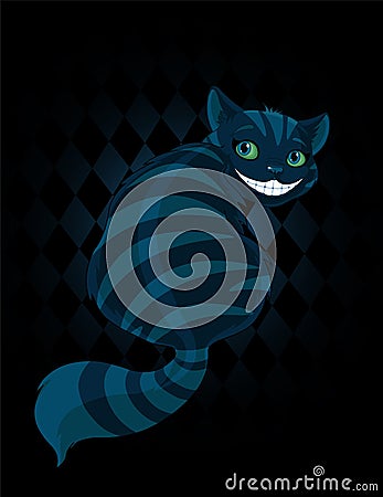 Cheshire Cat Vector Illustration