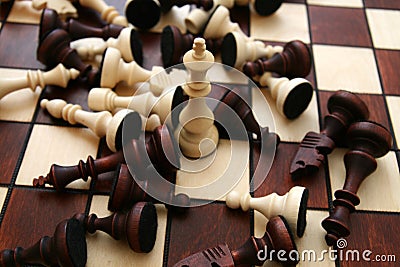 Chess battle... Stock Photo