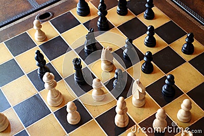 Chess Board Stock Photo