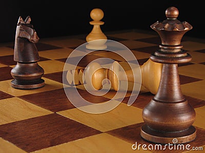 Chess Board Conquest Stock Photo