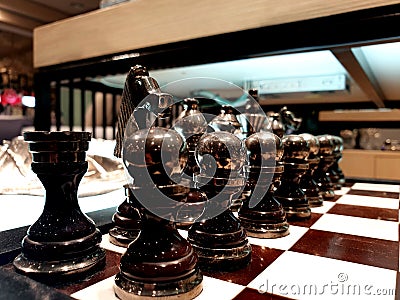 Chess board for decor Stock Photo