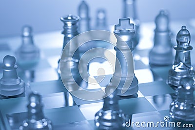 Chess Board Game Stock Photo