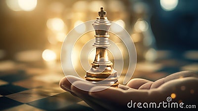 Chess board game concept of business ideas and competition and strategy ideas concep. Stock Photo