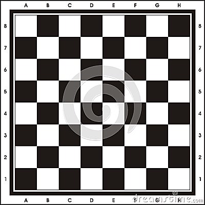 Chess Board - Print & Play Stock Photo