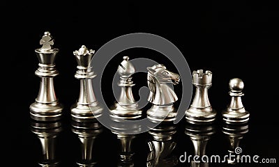Chess Business Ideas for Competitiveness, Success and Leadership Stock Photo