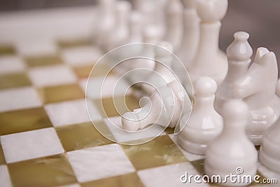 Chess desk Stock Photo