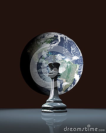 Chess earth Stock Photo