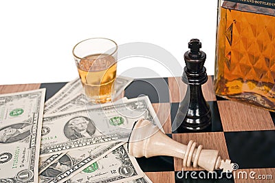 Chess - Enjoy game Stock Photo