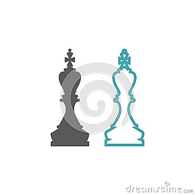 Chess figure of the king Stock Photo