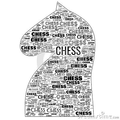 Chess Game Shapes Text Words Abstract Background Illustration Stock Photo