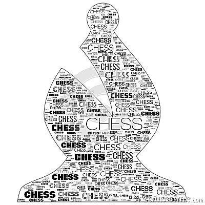 Chess Game Shapes Text Words Abstract Background Illustration Stock Photo