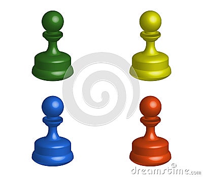 Chess icon illustrated in vector on white background Stock Photo