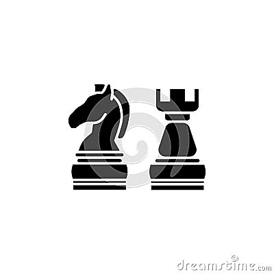 Chess icon symbol sign Vector Illustration