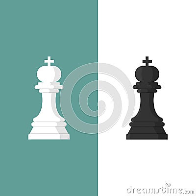 Chess king icon Vector Illustration