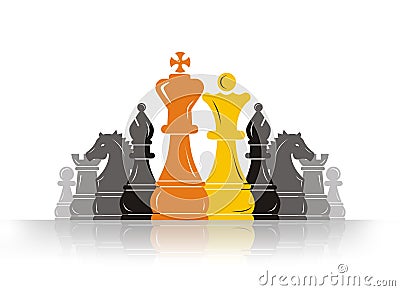 Chess Pawn Leader Stock Photo