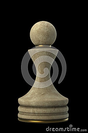 Chess Pawn Stone Stock Photo