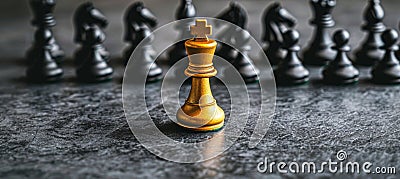 Chess pawns banner for concepts of challenge, critical decisions, and strategic moves Stock Photo