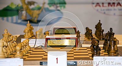 Chess piece of Montcada Editorial Stock Photo