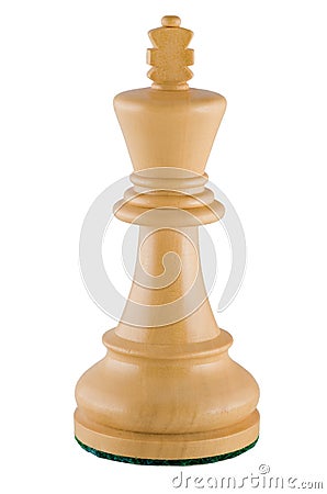 Chess piece - white king Stock Photo