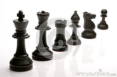 Chess pieces Stock Photo