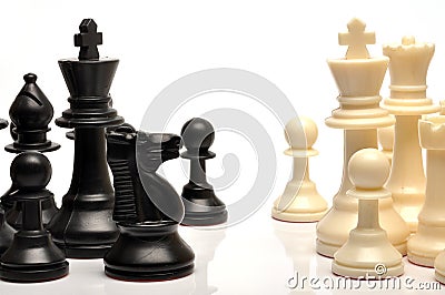 Chess pieces Stock Photo